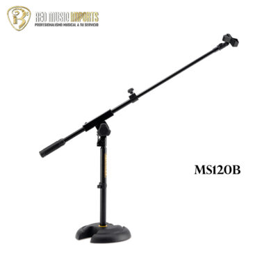Pedestal Hercules con Clip de Pluma y Micrófono MS120B
