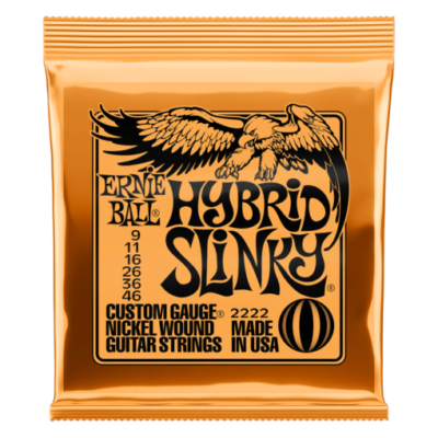 Cuerdas Ernie Ball para guitarra eléctrica Hybrid Slinky 09-46 - 2222