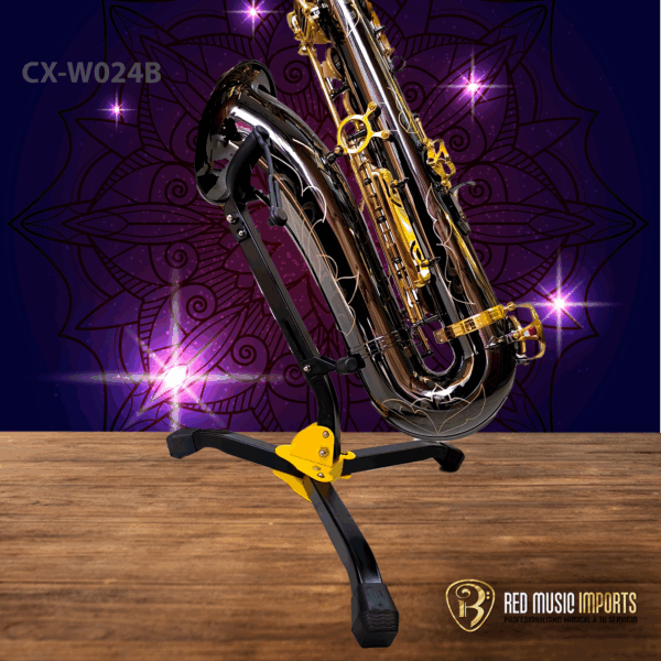 SAXOFÓN TENOR SEMIPROFESIONAL OLSO MILAN NEGRO CON DORADO CX‑W024B - Imagen 3