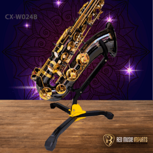 SAXOFÓN TENOR SEMIPROFESIONAL OLSO MILAN NEGRO CON DORADO CX‑W024B
