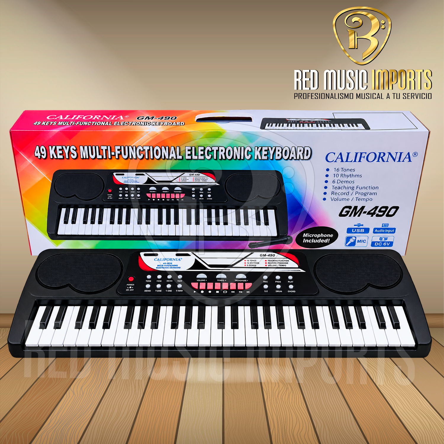 Teclado Electrónico California GM-490