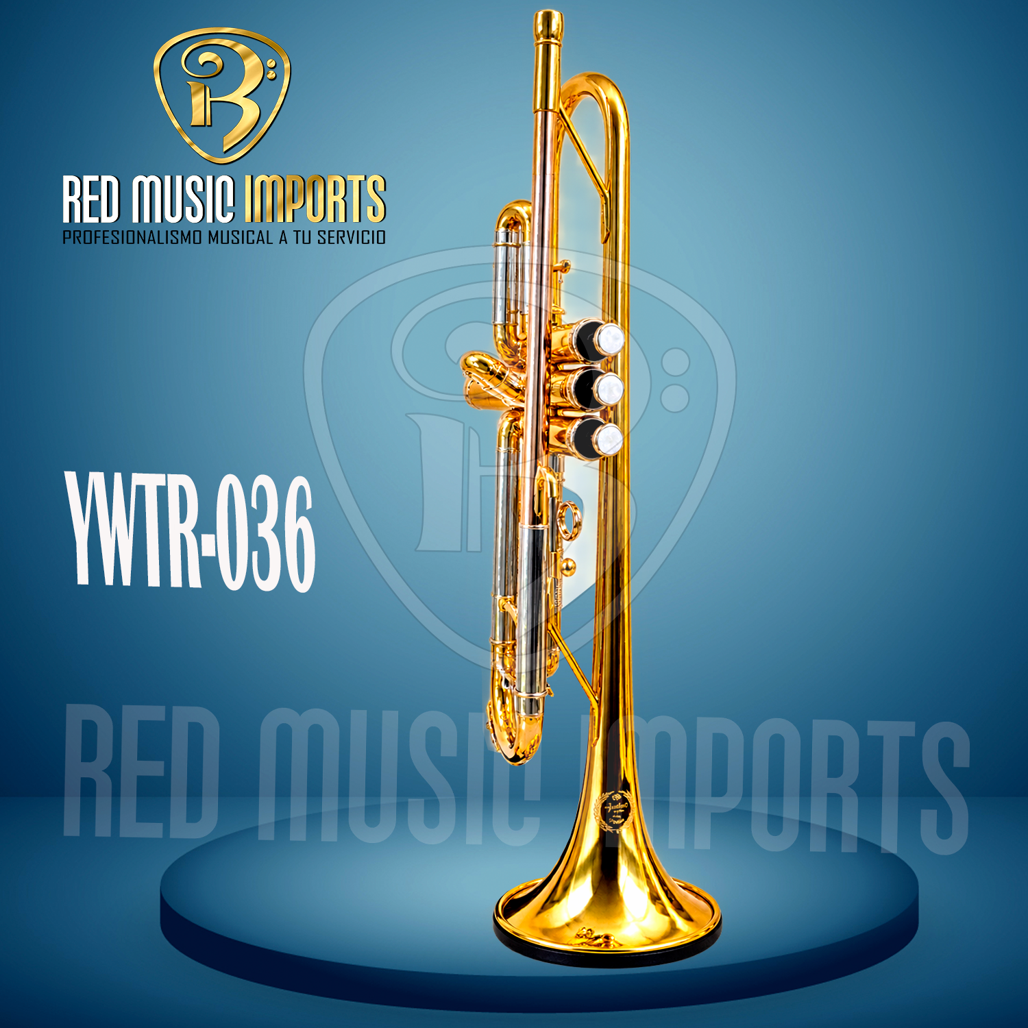 Trompeta Dorada Jhuston WTR-036 - Imagen 2